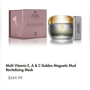 Milano Secret Golden Collagen Magnetic Mud Mask w/ Multi-Vitamins E, A, & C.